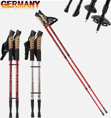 Nordic Walking Stöcke Wanderstöcke Teleskop Antischock Stock65-135cm verstellbar