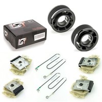 2X Fensterheber Reparatursatz Metall GleitstÜCke SET Vorne L+R FÜR BMW 5ER (E39)