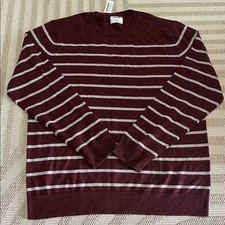 new XL mens old navy long sleeve lightweight sweater dark red Pit 24.5 Length 30