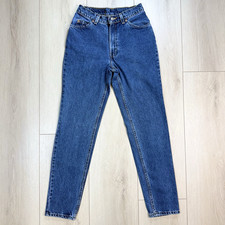 VTG Levi s 912 Slim Fit Tapered Leg Blue Jeans Youth Sz 7 Jr M USA Orange Tab