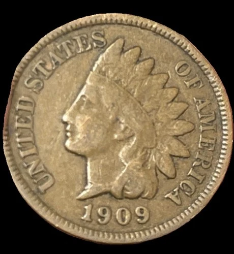 1909 INDIAN HEAD CENT  VG FREE SHIPPING