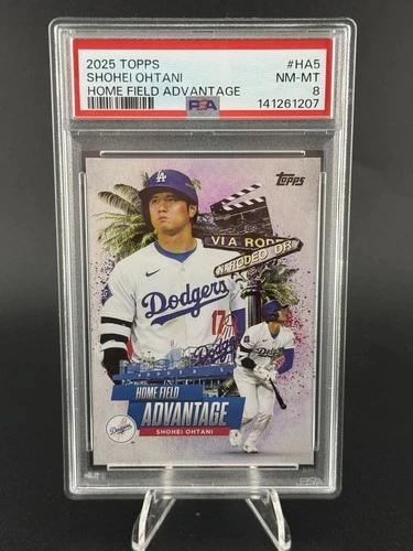 2025 Topps Shohei Ohtani HOME FIELD ADVANTAGE PSA 8 Dodgers