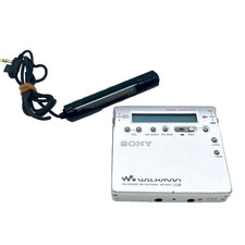 Sony MZ-R900 MD Recorder Silver Portable Audio Headphones Used from Japan