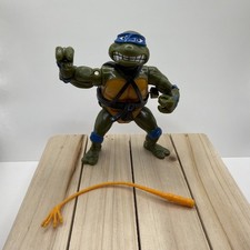 1990 TMNT Wacky Action Sword Slicin Leonardo Playmates Whip Tested Works