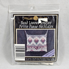 Mill Hill Bead Loomed Jewelry Petite Purse Necklace Floral Ice Kit MHPPN1 Vtg