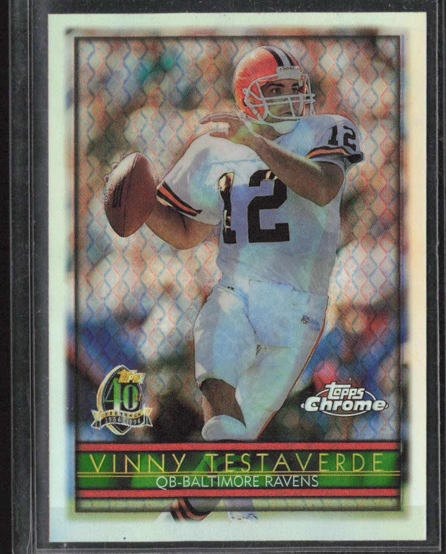 1996 Topps Chrome - Vinny Testaverde #114 Refractor