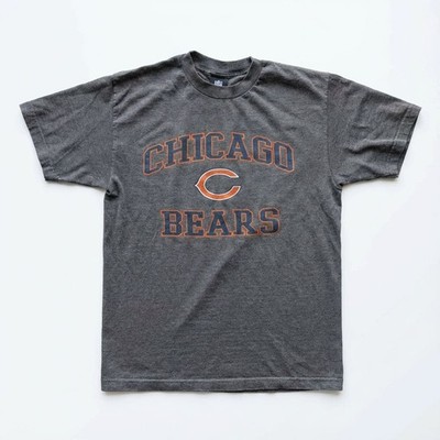 Chicago Bears NFL Team Apparel T-Shirt Herren Washed Football Grau M Logo Print