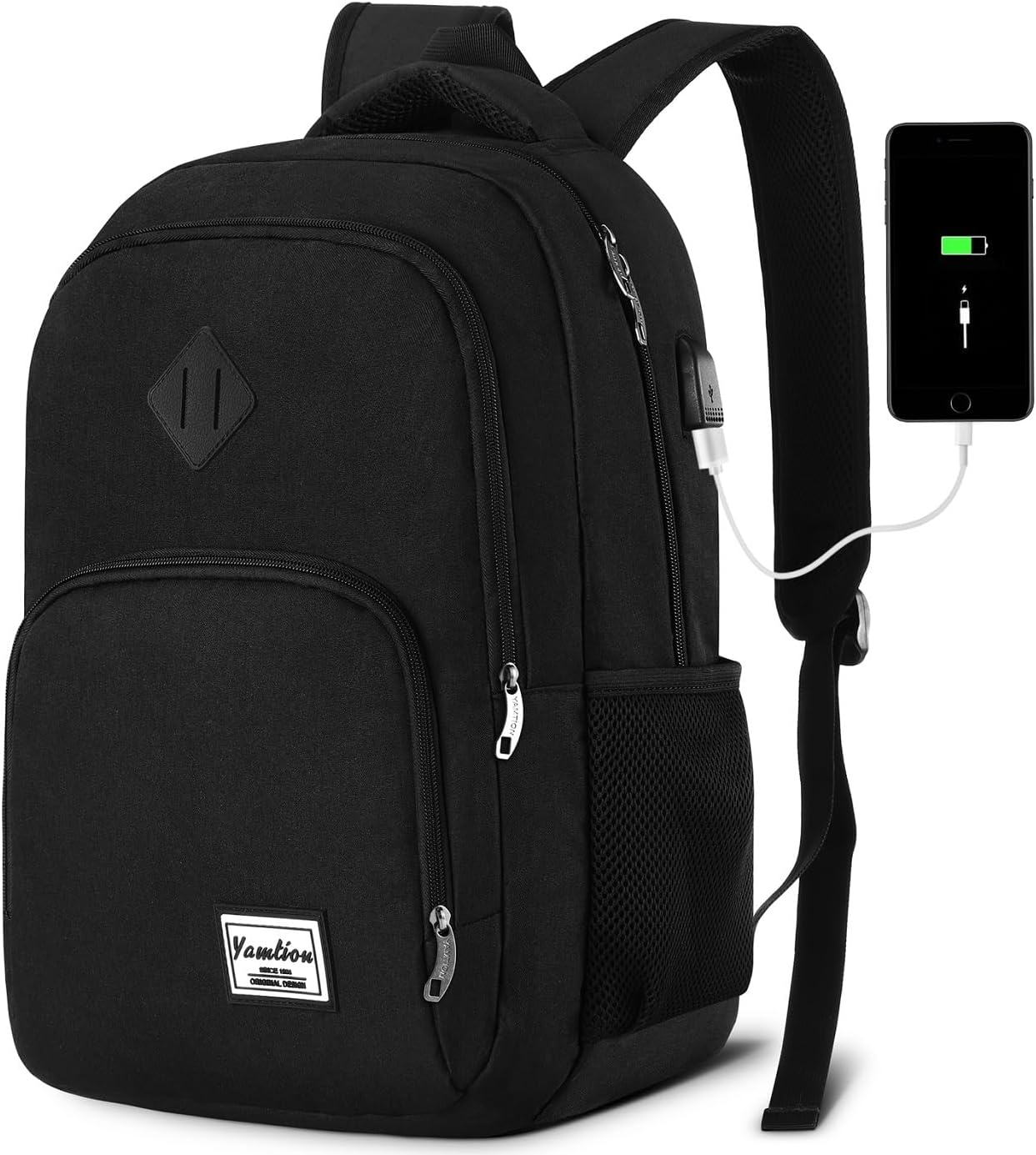 Durable 15.6 Inch Laptop Backpack for Men Women and Teens - School Bookbag-image