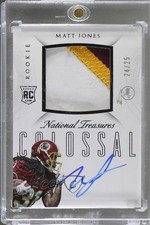 2015 Panini National Treasures Prime 24/25 Matt Jones #RCO-MJ Auto 1u0