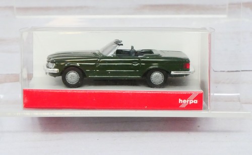 Herpa 022859, Mercedes Benz 280 SL Convertible, Verde, Escala 1/87 HO | Zustand: New