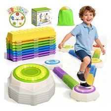 Kids Balance Beams and Stepping Stones Obstacle Course Set