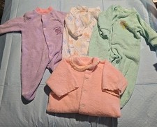 Vintage 80s 90s Baby Lot 0-3 Months Carter's Sears Terry Cloth And Fleece