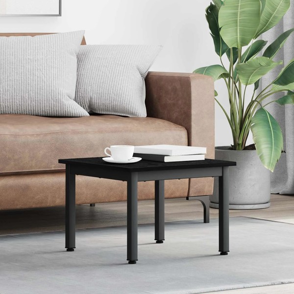 Couchtisch Schwarz Eichen-Optik 50 X 50 X 36 Cm Holzwerkstoff-image