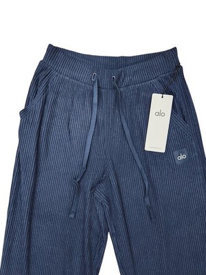 Alo Yoga Muse Wide Leg Pant Navy Women's Size XS New | eBay