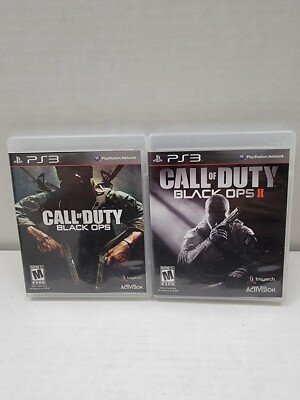 Call Of Duty: Black Ops 1 & Black Ops 2 (Sony PS3) CIB Tested & Working!!