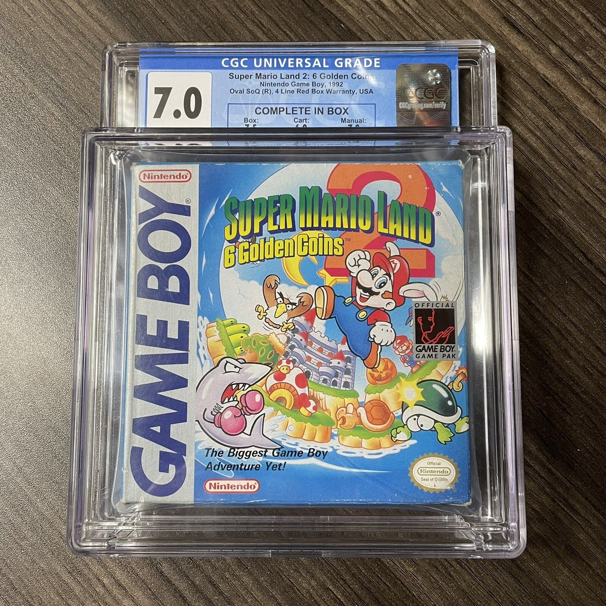 Super Mario Land 2: 6 Golden Coins Nintendo Gameboy Complete CIB