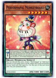Performapal Monkeyboard - BOSH-EN003 - Common - 1st Edition x3 - Near Mint