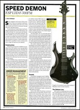 ESP LTD F-300FM electric guitar review sound check article print