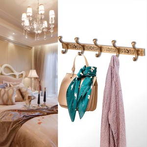 Wall Mounted Retro Coat Hanging Rack Holder Hook Organizer Towel