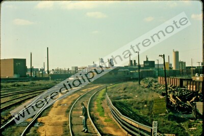 Original Slide Chicago & NorthWestern CNW 40th St. Chicago ILL 4-11-73 (0B) (4E)