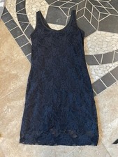 Last Kiss Dress Womens Black Lace Small or Medium Sleeveless Sheath Valentines