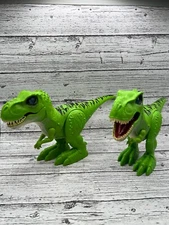 Zuru Robo Alive Rampaging Raptor Lot of 2 Dinosaurs Chomps Runs