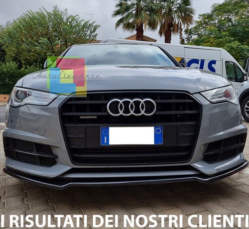 BLADE FÜR AUDI A6 4G C7 UNTER FRONTSTOßSTANGE IN ABS-OPTIK RS SCHWARZER SPLITTER - Bild 9 von 12