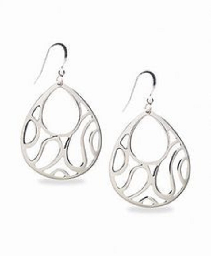 Style-Co. СЕРЬГИ ИЗ СЕРЕБРА С АЖУРНЫМ УЗОРОМ