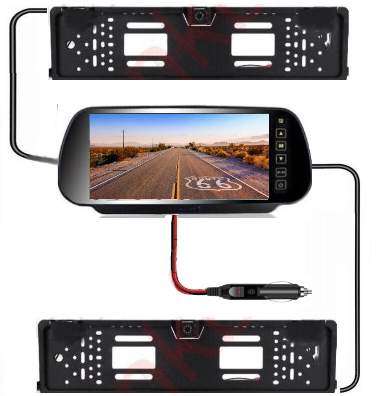 OFFERTA Kit Retromarcia Camper: Monitor 7 + 2 Telecamere 20mt Cavi
