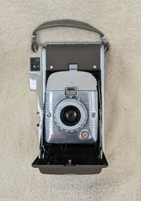 Vintage Polaroid Highlander Land Camera Model 80A With Leather Case Inst.Booklet