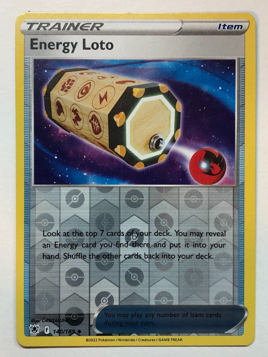 Pokemon Astral Radiance Energy Loto 140/189 Reverse Holo NM/M