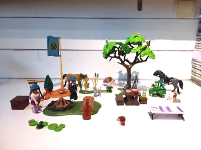 PLAYMOBIL LOT SPIRIT/ CHEVAUX CAMPS ANIMAUX BIVOUAC CAMPING - Photo 1/4