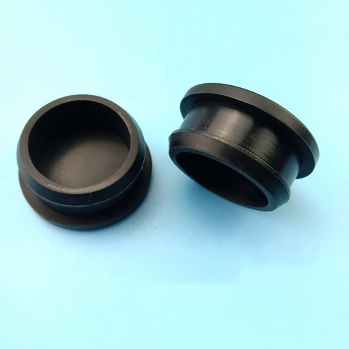 Black Snap-on Hole Plug Silicone Rubber Blanking End Cap Seal Stopper 4.5-50.6mm - Picture 6 of 7