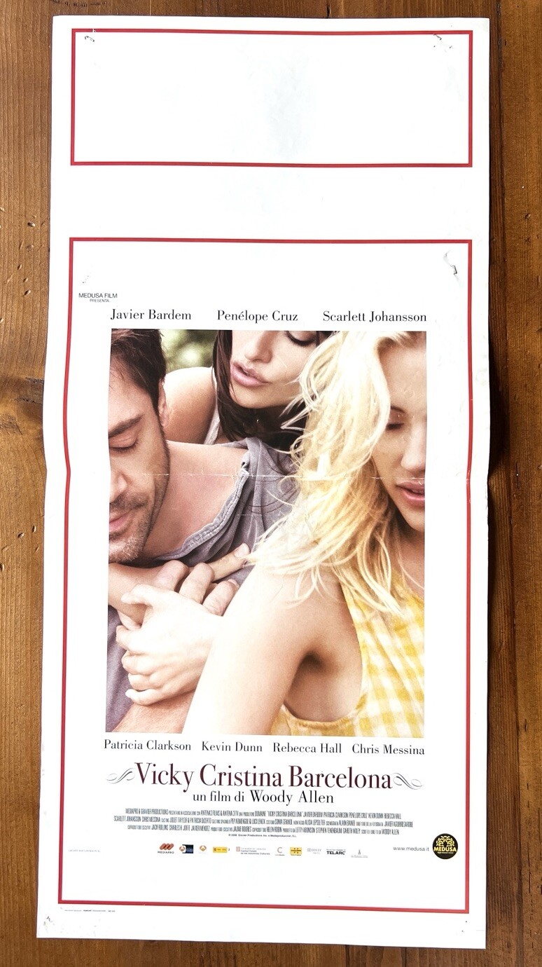 Locandina originale film Vicky Cristina Barcelona (2008) - Regia di Woody Allen
