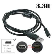 Fite ON USB Data Sync Cable Cord For GE Camera X500//W X500TW X 500/S/SL X500BK