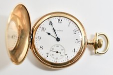 1904 Elgin 17 Jewel Hunting Gold Filled Pocket Watch WATCH258