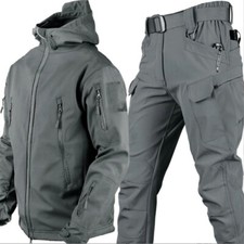 Mens Combat Waterproof And Windproof PARKA Coat Tactical Insulated Jacket Pant