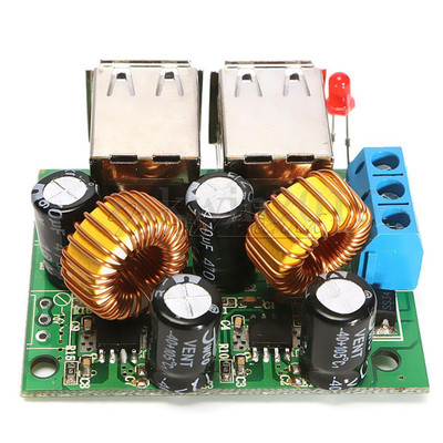 DC12V to 5V 5A 4 USB Car Charger Power Supply Step-Down Module Driving recorder