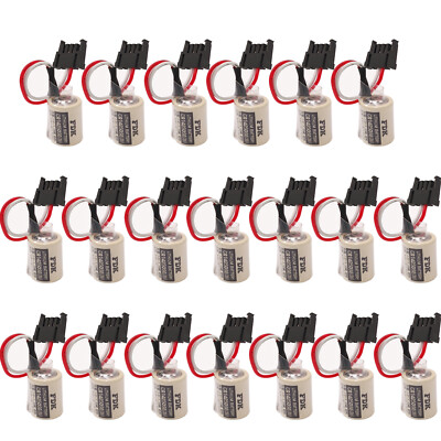 20 Pcs For FDK CR14250SE CR14250SE-R 1747-BA 3V PLC Battery SLC500 with 3P Plug