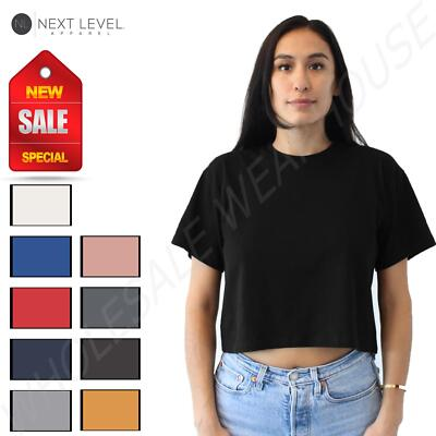 #ad Next Level Women#x27;s Relaxed Fit Ideal Crop T Shirt 1580NL $7.04