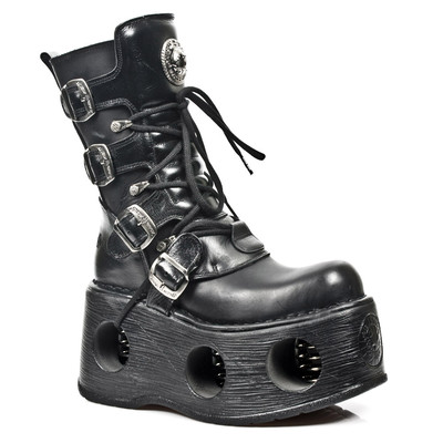 newrock M-373 サイズ37 Amazon.com | NEWROCK 373-S33 Ladies Black 100% Leather Calf