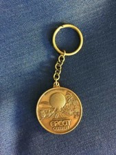 Disney Commemorative Epcot Center Opening Engraved  Key Ring - 1982