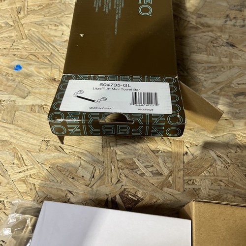 Brizo 694735GL Litze 8" Mini Towel Bar Luxe Gold for sale online eBay