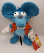 2015 The Simpsons 11 Inch Plush Itchy Mouse Stuffed Animal Toy Factory NWT