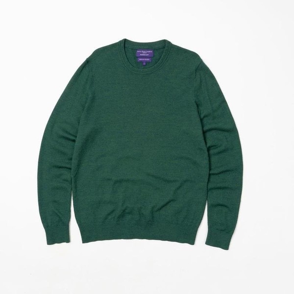 Men Savile Row Company Sweater Green Acrylic 40 /L