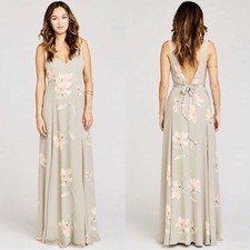 Show Me Your Mumu Jenn Maxi Dress in Lily Showers Floral Size X-Small
