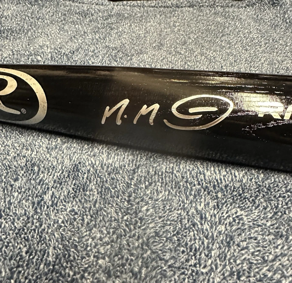 MANUEL MARGOT SIGNED AUTOGRAPH BLACK RAWLINGS BAT JSA - Image 2 of 4
