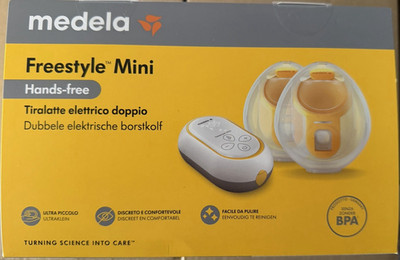 Medela Freestyle Mini Hands-free doppelte Milchpumpe batteriebetrieben, Set
