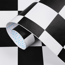 Peel and Stick Wallpaper Mosaic Checkered Black and White Contact Paper Self Adh
