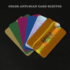 10x RFID Blocking Sleeves Credit Card Protector Holders Theft Protection Secure
